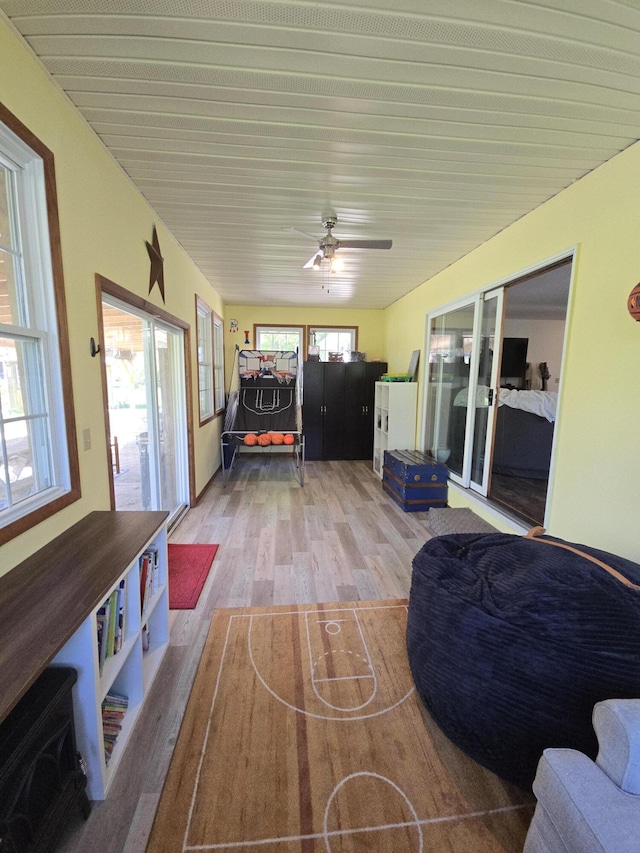 view of sunroom