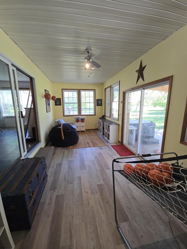 view of sunroom