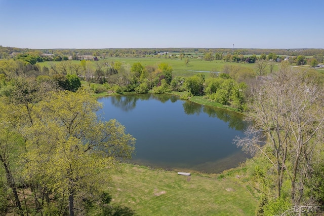 bird's eye view of a nearby body of water