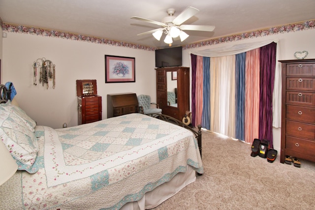 2688 White St, Niles, MI 49120 - bedroom with carpet floors and a ceiling fan