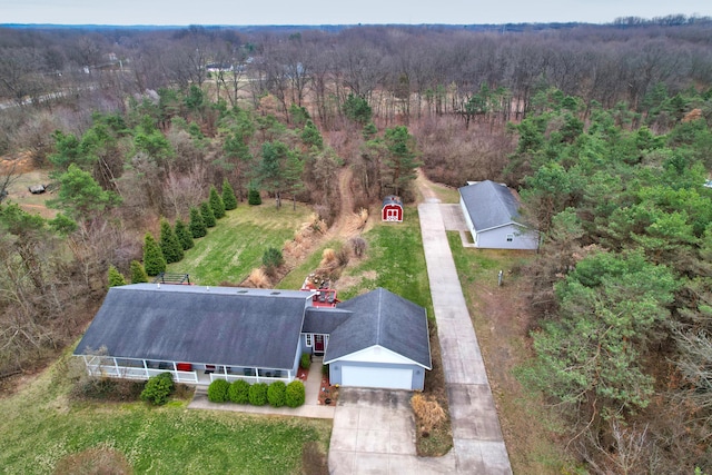 2688 White St, Niles, MI 49120 - aerial view of property and surrounding area featuring a forest