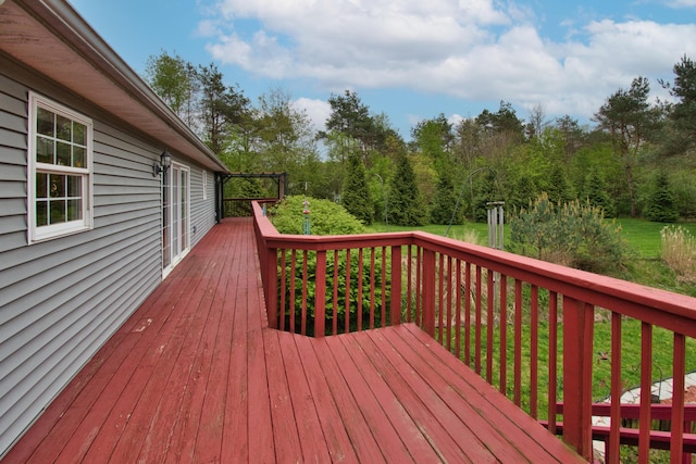 2688 White St, Niles, MI 49120 - view of wooden deck