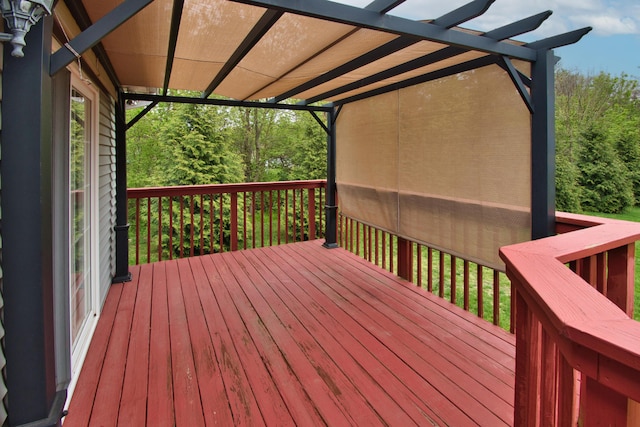 2688 White St, Niles, MI 49120 - wooden terrace with a pergola