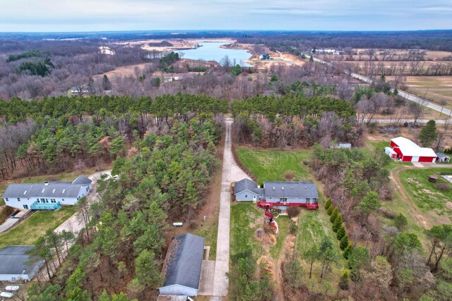 2688 White St, Niles, MI 49120 - aerial overview of property's location featuring a forest