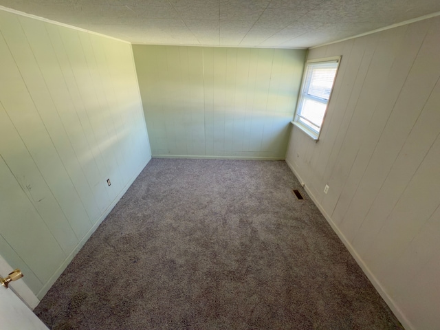 5526 Sylvia St, Dearborn Heights, MI 48125 - carpeted spare room featuring wooden walls and baseboards