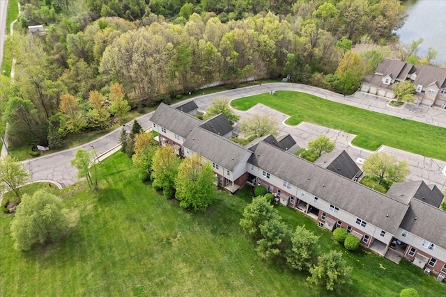 5949 High Point Ct, Brighton, MI 48116 - aerial view of property's location featuring nearby suburban area and a forest