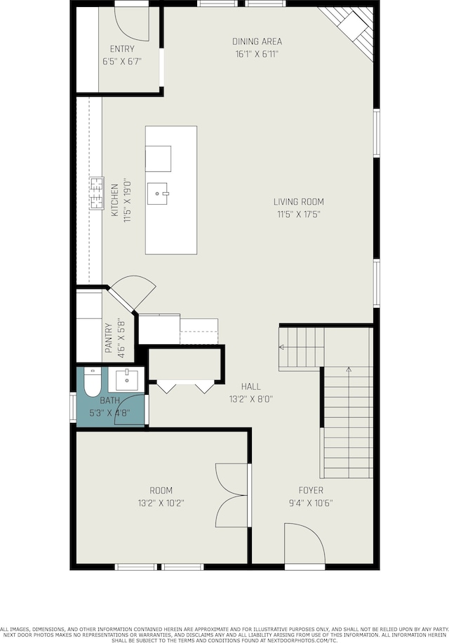 3542 Royal Ave, Berkley, MI 48072 - home floor plan