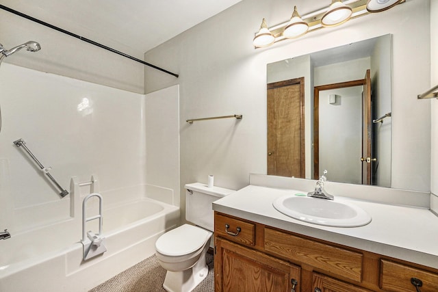 3217 Westminster Dr SE Unit 69, Grand Rapids, MI 49512 - bathroom featuring bathtub / shower combination, vanity, and toilet