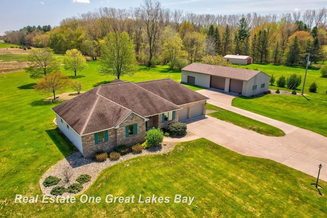 aerial view of property and surrounding area