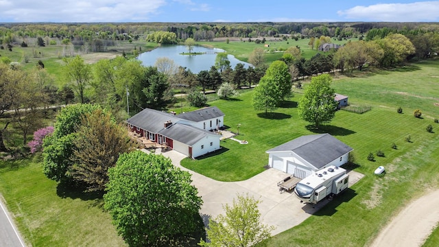 2660 Barber Rd, Grass Lake, MI 49240 - view from above of property featuring a nearby body of water