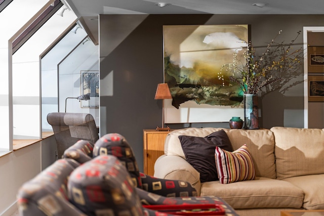 living room featuring plenty of natural light
