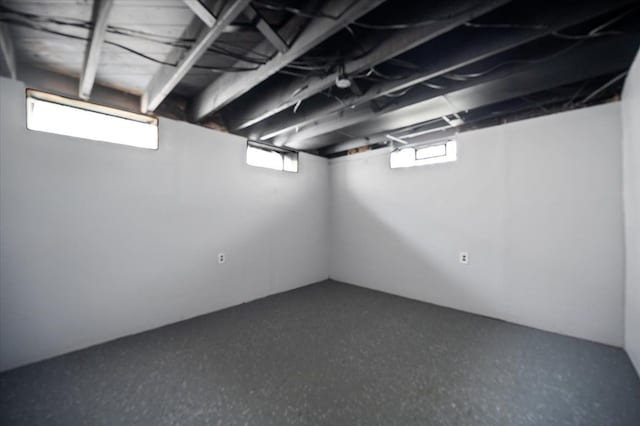 view of basement