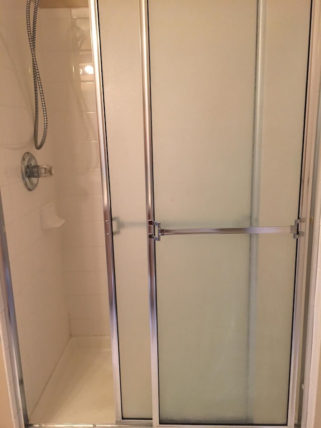 full bath featuring a shower stall