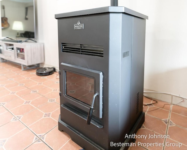 detailed view of heating unit