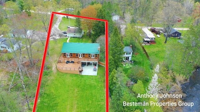 view of subject property featuring property boundaries highlighted