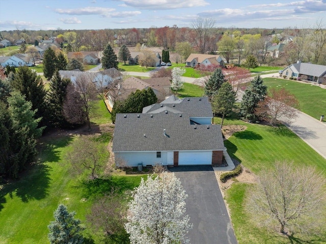 aerial perspective of suburban area