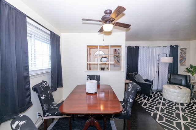 4941 Julius Blvd, Westland, MI 48186 - dining space with a ceiling fan