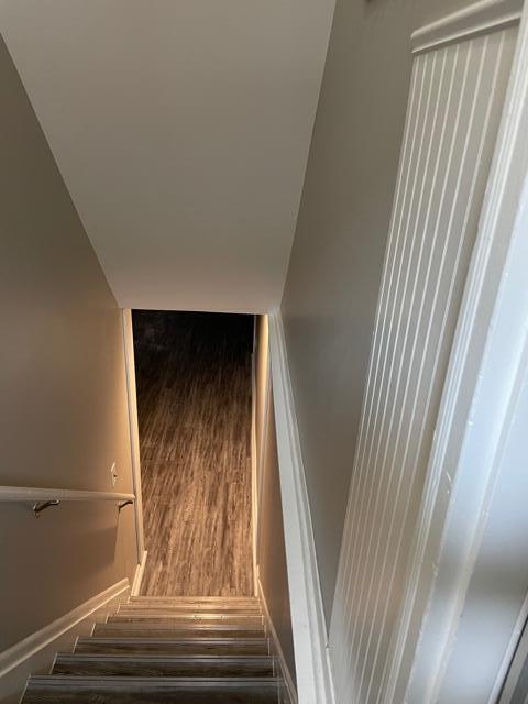 view of stairway