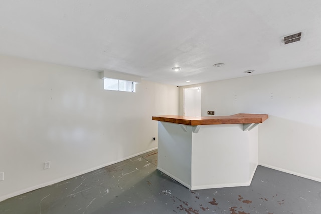 1603 E Detroit St, New Buffalo, MI 49117 - bar area with finished concrete floors and baseboards