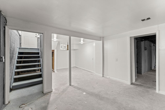 1881 W Grand Blvd, Detroit, MI 48208 - finished basement featuring stairway