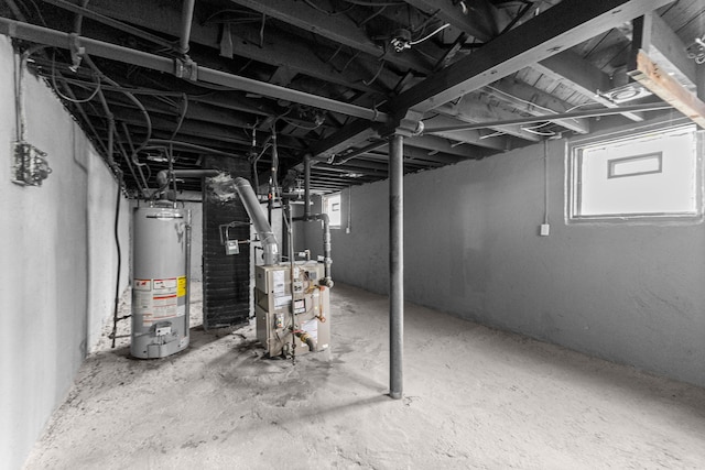 1881 W Grand Blvd, Detroit, MI 48208 - basement with water heater and a heating unit