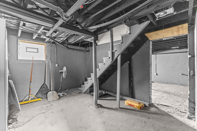 1881 W Grand Blvd, Detroit, MI 48208 - basement with stairway