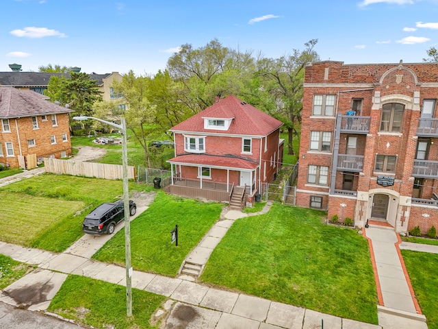 1881 W Grand Blvd, Detroit, MI 48208 - view of front of house featuring brick siding and a porch