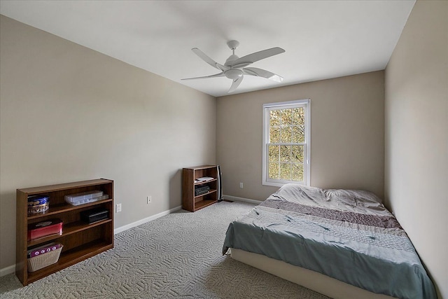 1708 Tremont Rd, Canton, MI 48188 - carpeted bedroom with baseboards and a ceiling fan
