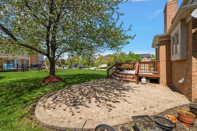 1708 Tremont Rd, Canton, MI 48188 - view of yard featuring a patio and a deck