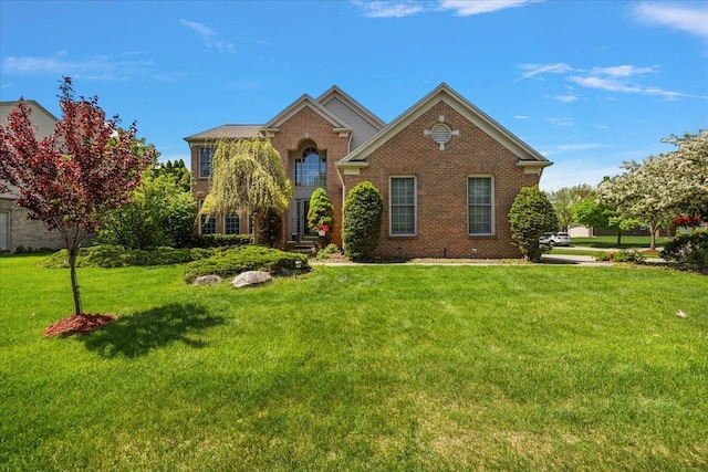 1708 Tremont Rd, Canton, MI 48188 - view of front of home with brick siding and a front yard