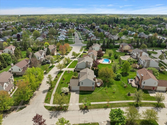 1708 Tremont Rd, Canton, MI 48188 - aerial view of residential area with a pool area