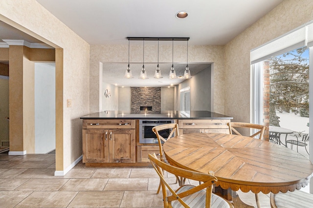 4819 Thorntree Dr, West Bloomfield, MI 48322 - dining room featuring light tile patterned flooring and baseboards