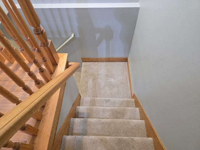 view of staircase