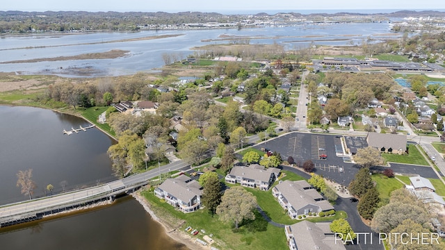 618 Edgewater Dr, Spring Lake, MI 49456 - aerial overview of property's location with a large body of water