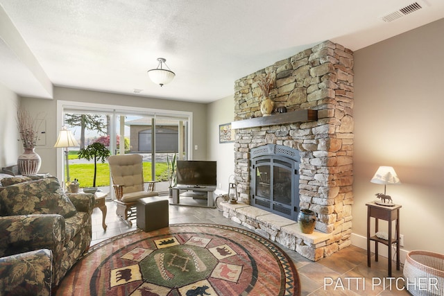 618 Edgewater Dr, Spring Lake, MI 49456 - living room with a stone fireplace