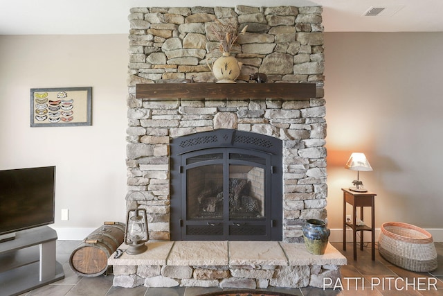 618 Edgewater Dr, Spring Lake, MI 49456 - detailed view of a stone fireplace