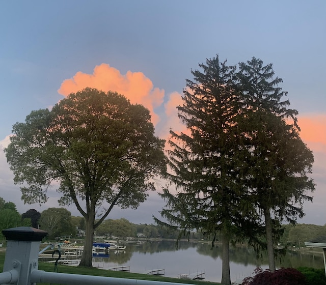 618 Edgewater Dr, Spring Lake, MI 49456 - water view featuring a dock