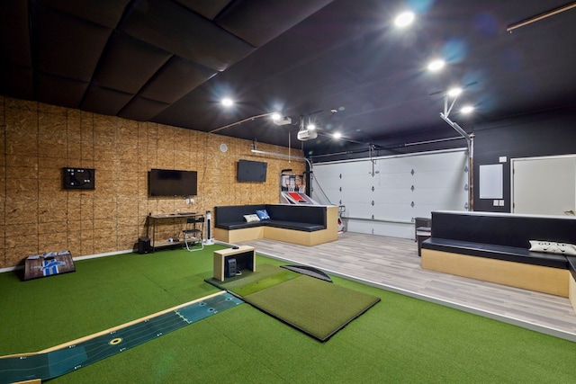 22340 Natasha Ln, South Lyon, MI 48178 - game room featuring carpet flooring