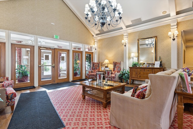 3818 Hillsdale Dr, Auburn Hills, MI 48326 - community lobby featuring high vaulted ceiling