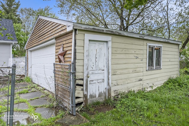 view of outbuilding with an outdoor structure