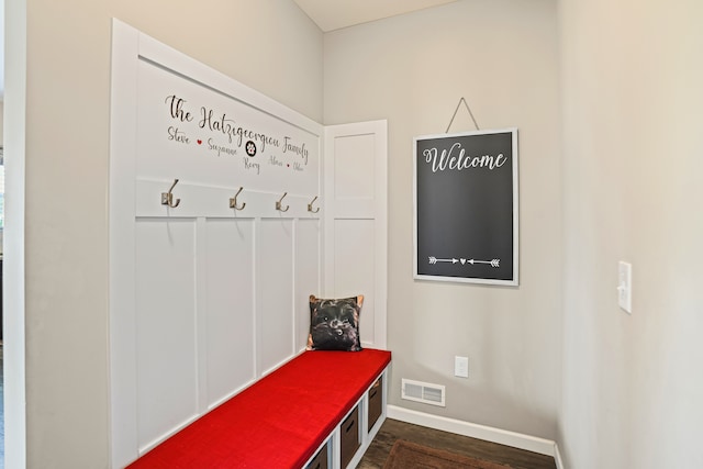 7051 Wildflower, Grand Blanc, MI 48439 - mudroom with baseboards and dark wood-style floors