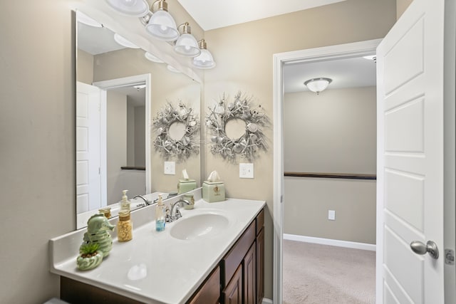 7051 Wildflower, Grand Blanc, MI 48439 - bathroom featuring vanity and baseboards
