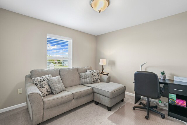7051 Wildflower, Grand Blanc, MI 48439 - office featuring carpet and baseboards