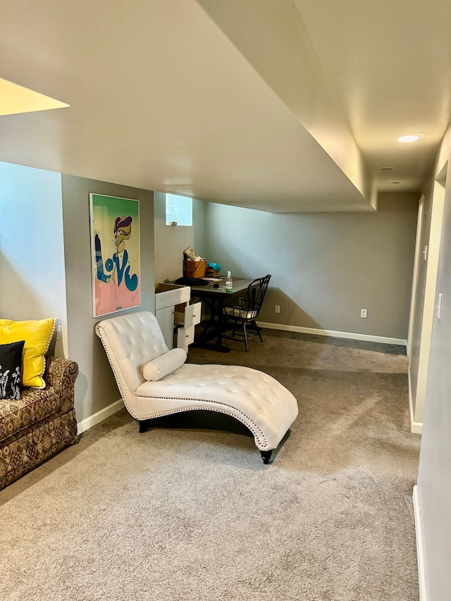11427 Mercedes, Redford, MI 48239 - living area with carpet and baseboards