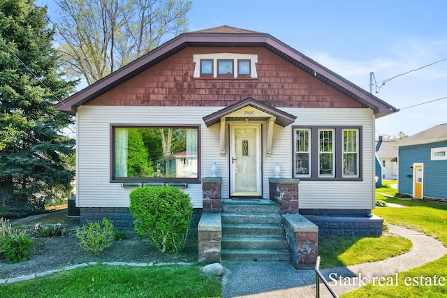 view of bungalow-style home