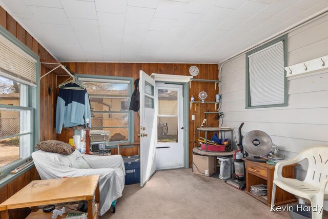 view of storage area