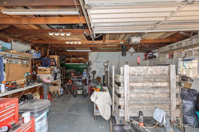 storage area with a garage