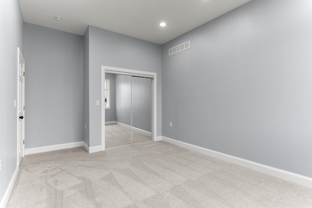 31460 James St, Garden City, MI 48135 - unfurnished bedroom with carpet, a closet, recessed lighting, and baseboards