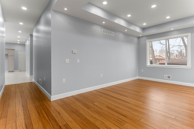 31460 James St, Garden City, MI 48135 - unfurnished room with light wood-style flooring, baseboards, and recessed lighting