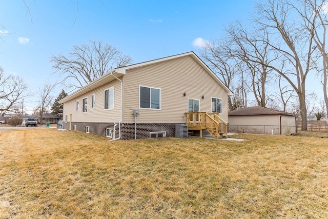 31460 James St, Garden City, MI 48135 - rear view of house featuring central air condition unit